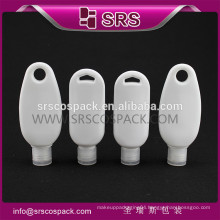 SRS packaging plastic PET bottle , white 50ml 60ml plastic squeeze bottle cosmetic